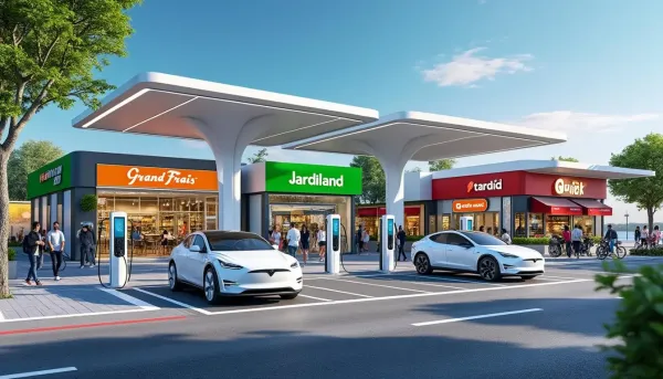De nouvelles bornes ultra-rapides pour recharger les voitures électriques chez Grand Frais, Jardiland et Quick