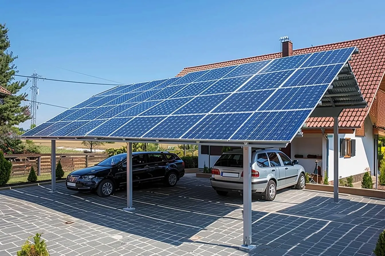 Carport photovoltaïque 2 voitures : comparatif des modèles solaires 3000W et prix des installations